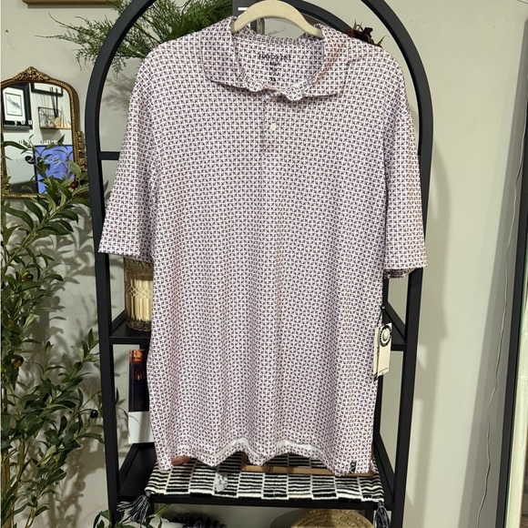 Kenneth Cole Geometric Polo  golf shirt size xl - Picture 1 of 9
